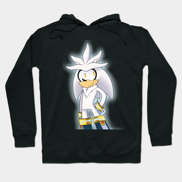 Silver the Hedgehog Hoodie by DiamondDragnfly